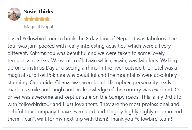Reviews yellowbirdtour