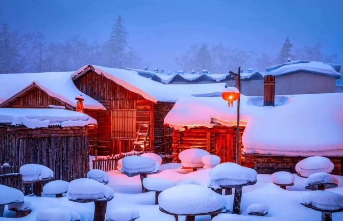 Snowtown, near Harbin, China